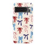 American Girlie | Red White & Blue Bows Case - Google Pixel 8 Pro