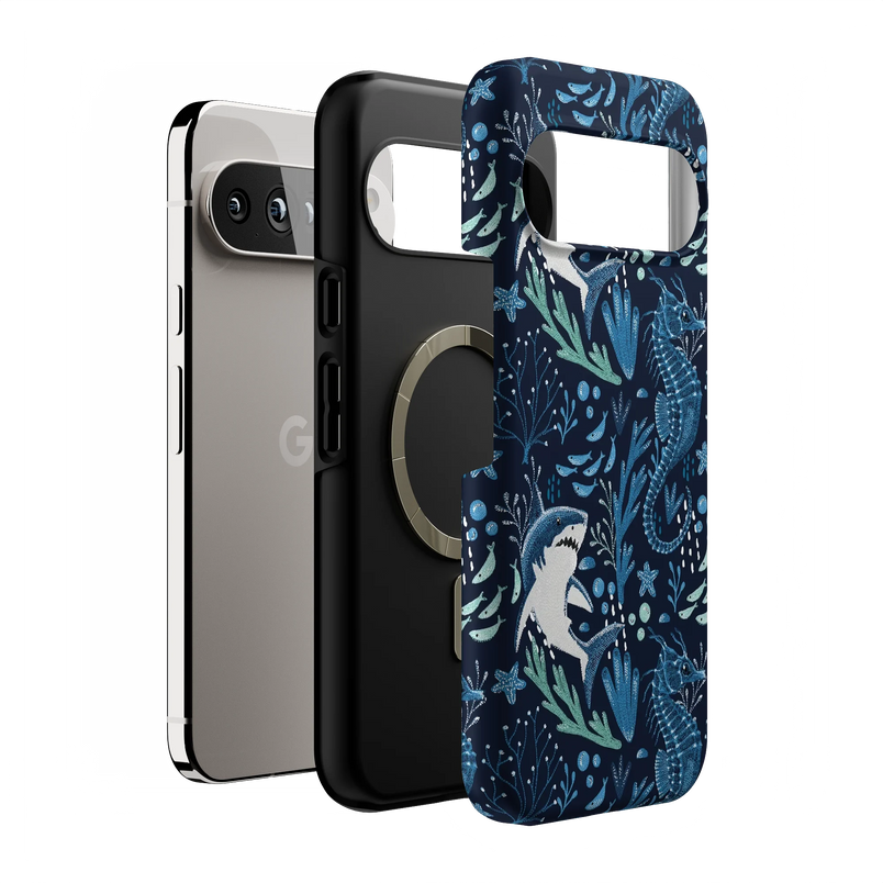 Midnight Reef | Shark Print Case