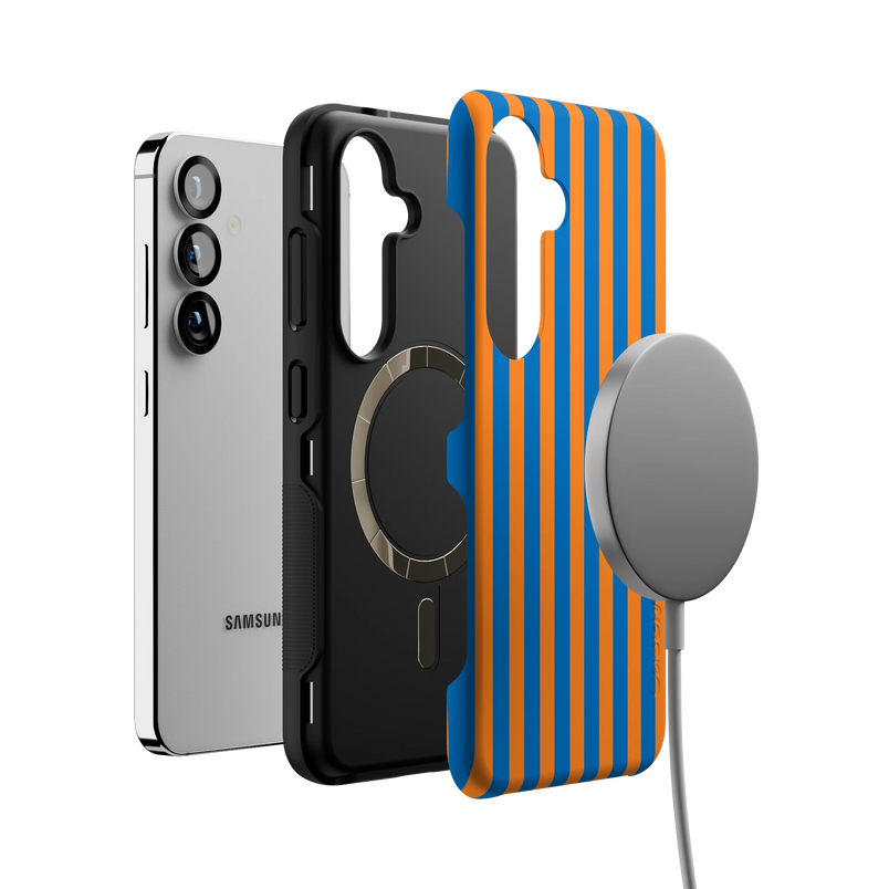 Go New York | Blue & Orange Stripes Case