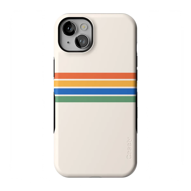 Totally Groovy | Rainbow Stripes Color Block Case iPhone Case get.casely Bold Flex + MagSafe® iPhone 13 Mini 