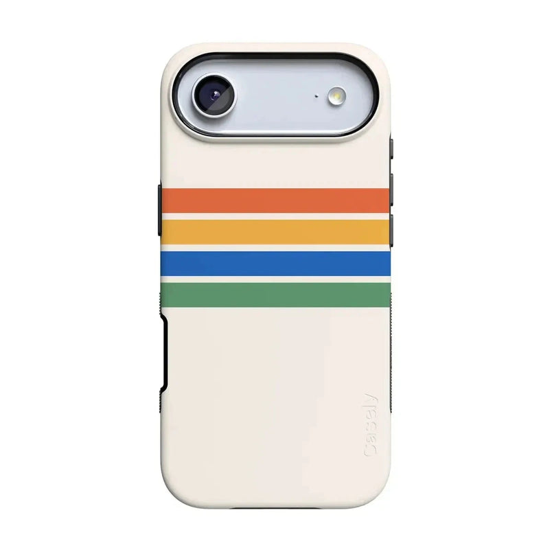 Totally Groovy | Rainbow Stripes Color Block Case iPhone Case get.casely Bold Flex + MagSafe® iPhone 17 Air 