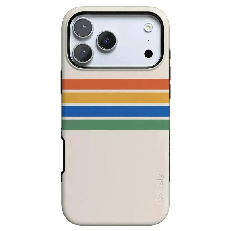 Totally Groovy | Rainbow Stripes Color Block Case iPhone Case get.casely Bold Flex + MagSafe® iPhone 17 Pro Max 