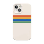 Totally Groovy | Rainbow Stripes Color Block Case iPhone Case get.casely Classic + MagSafe® iPhone 15 