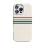 Totally Groovy | Rainbow Stripes Color Block Case iPhone Case get.casely Classic + MagSafe® iPhone 16 Pro Max 