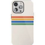 Totally Groovy | Rainbow Stripes Color Block Case iPhone Case get.casely Essential + MagSafe® iPhone 15 Pro Max