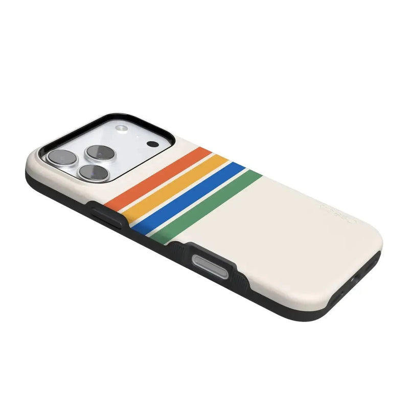 Totally Groovy | Rainbow Stripes Color Block Case iPhone Case get.casely 
