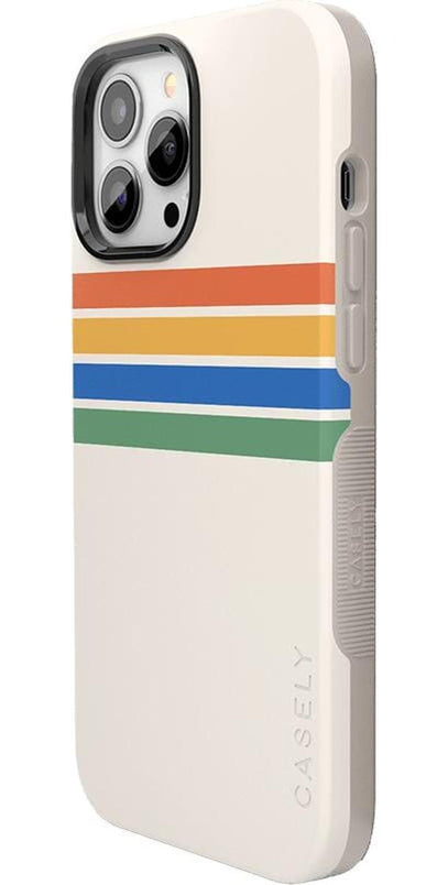 Totally Groovy | Rainbow Stripes Color Block Case iPhone Case get.casely