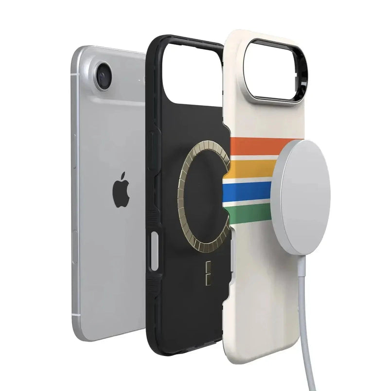 Totally Groovy | Rainbow Stripes Color Block Case iPhone Case get.casely 
