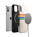 Totally Groovy | Rainbow Stripes Color Block Case iPhone Case get.casely 