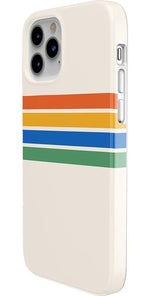 Totally Groovy | Rainbow Stripes Color Block Case iPhone Case get.casely