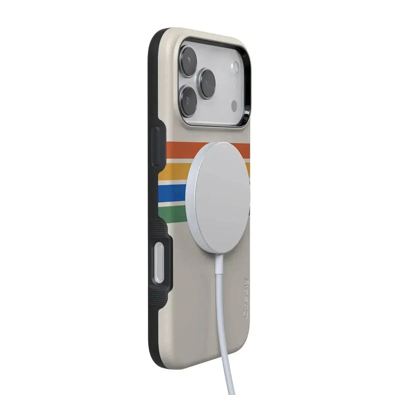 Totally Groovy | Rainbow Stripes Color Block Case iPhone Case get.casely 