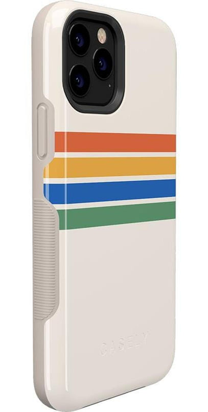 Totally Groovy | Rainbow Stripes Color Block Case iPhone Case get.casely