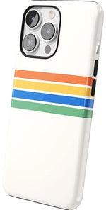 Totally Groovy | Rainbow Stripes Color Block Case iPhone Case get.casely 