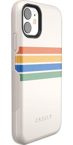 Totally Groovy | Rainbow Stripes Color Block Case iPhone Case get.casely