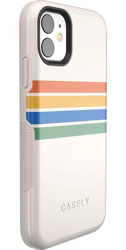 Totally Groovy | Rainbow Stripes Color Block Case iPhone Case get.casely