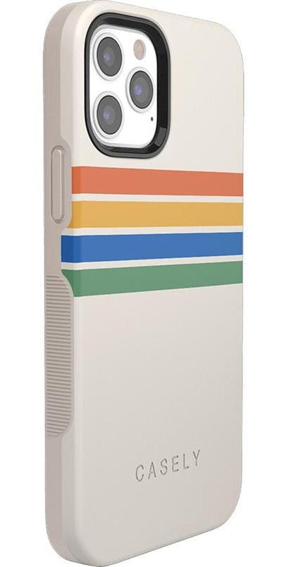 Totally Groovy | Rainbow Stripes Color Block Case iPhone Case get.casely
