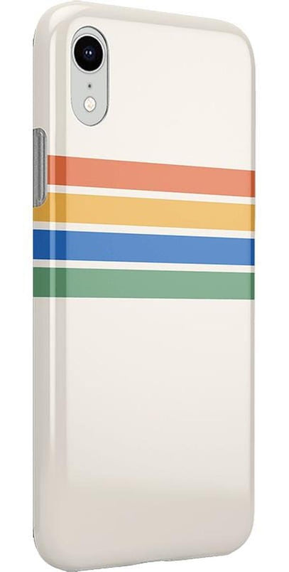 Totally Groovy | Rainbow Stripes Color Block Case iPhone Case get.casely