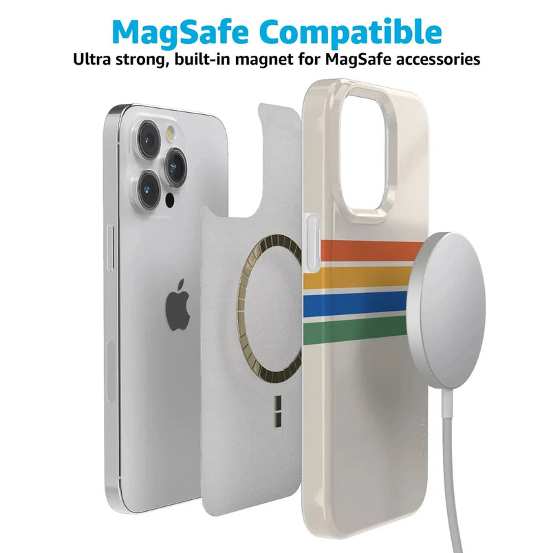 Totally Groovy | Rainbow Stripes Color Block Case iPhone Case get.casely 