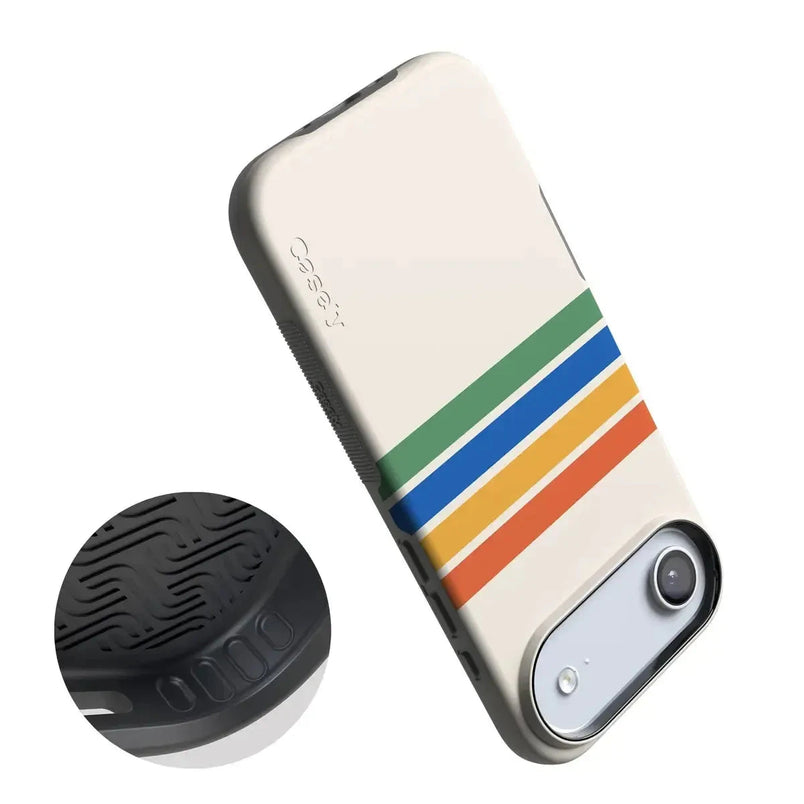 Totally Groovy | Rainbow Stripes Color Block Case iPhone Case get.casely 