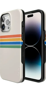 Totally Groovy | Rainbow Stripes Color Block Case iPhone Case get.casely 