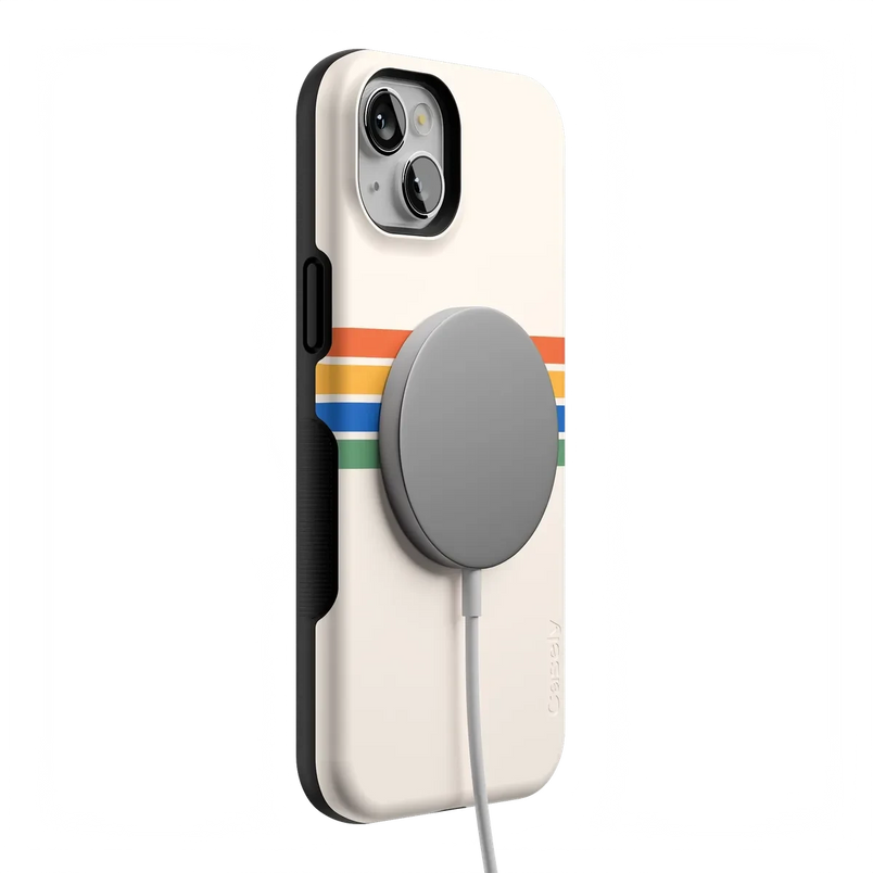 Totally Groovy | Rainbow Stripes Color Block Case iPhone Case get.casely 