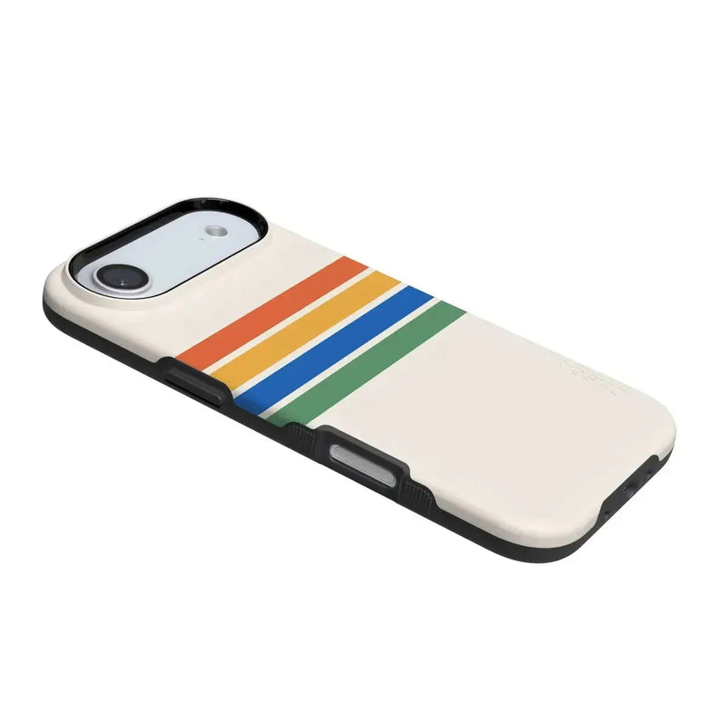 Totally Groovy | Rainbow Stripes Color Block Case iPhone Case get.casely 