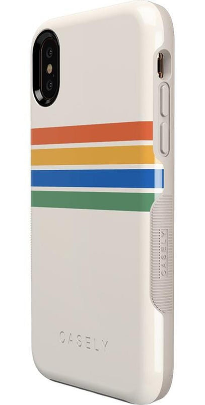 Totally Groovy | Rainbow Stripes Color Block Case iPhone Case get.casely