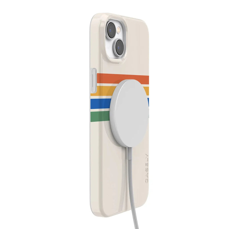 Totally Groovy | Rainbow Stripes Color Block Case iPhone Case get.casely 