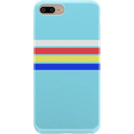Totally Groovy | Teal Rainbow Stripes Color Block Case iPhone Case get.casely Classic iPhone 6/7/8 Plus 