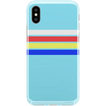 Totally Groovy | Teal Rainbow Stripes Color Block Case iPhone Case get.casely Classic iPhone XS Max 