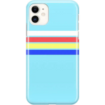 Totally Groovy | Teal Rainbow Stripes Color Block Case iPhone Case get.casely 