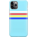 Totally Groovy | Teal Rainbow Stripes Color Block Case iPhone Case get.casely 