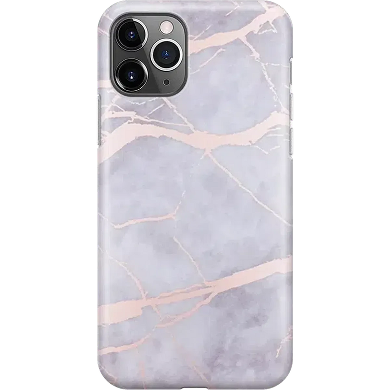 Touch of Lavender | Lavender Gray & Rose Gold Marble Case iPhone Case get.casely Classic iPhone 11 Pro 