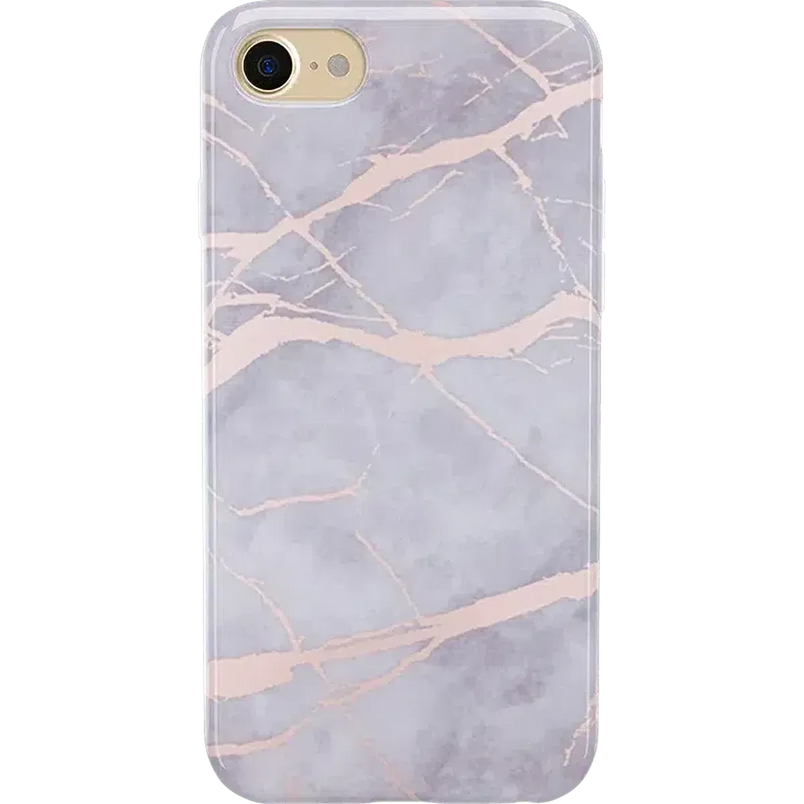Touch of Lavender | Lavender Gray & Rose Gold Marble Case iPhone Case get.casely Classic iPhone SE (2020 & 2022) 