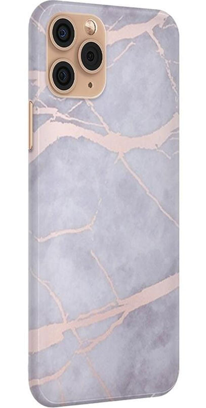 Touch of Lavender | Lavender Gray & Rose Gold Marble Case iPhone Case get.casely 
