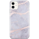 Touch of Lavender | Lavender Gray & Rose Gold Marble Case iPhone Case get.casely 