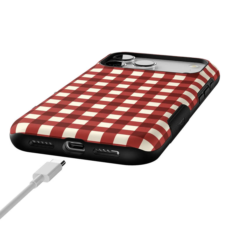 Checked Twice | Red Plaid Case