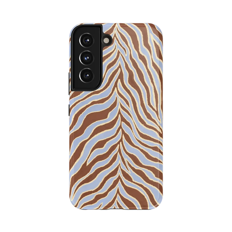 Untamed | Brown & Blue Zebra Case - Galaxy S22