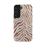 Untamed | Brown & Blue Zebra Case - Galaxy S22
