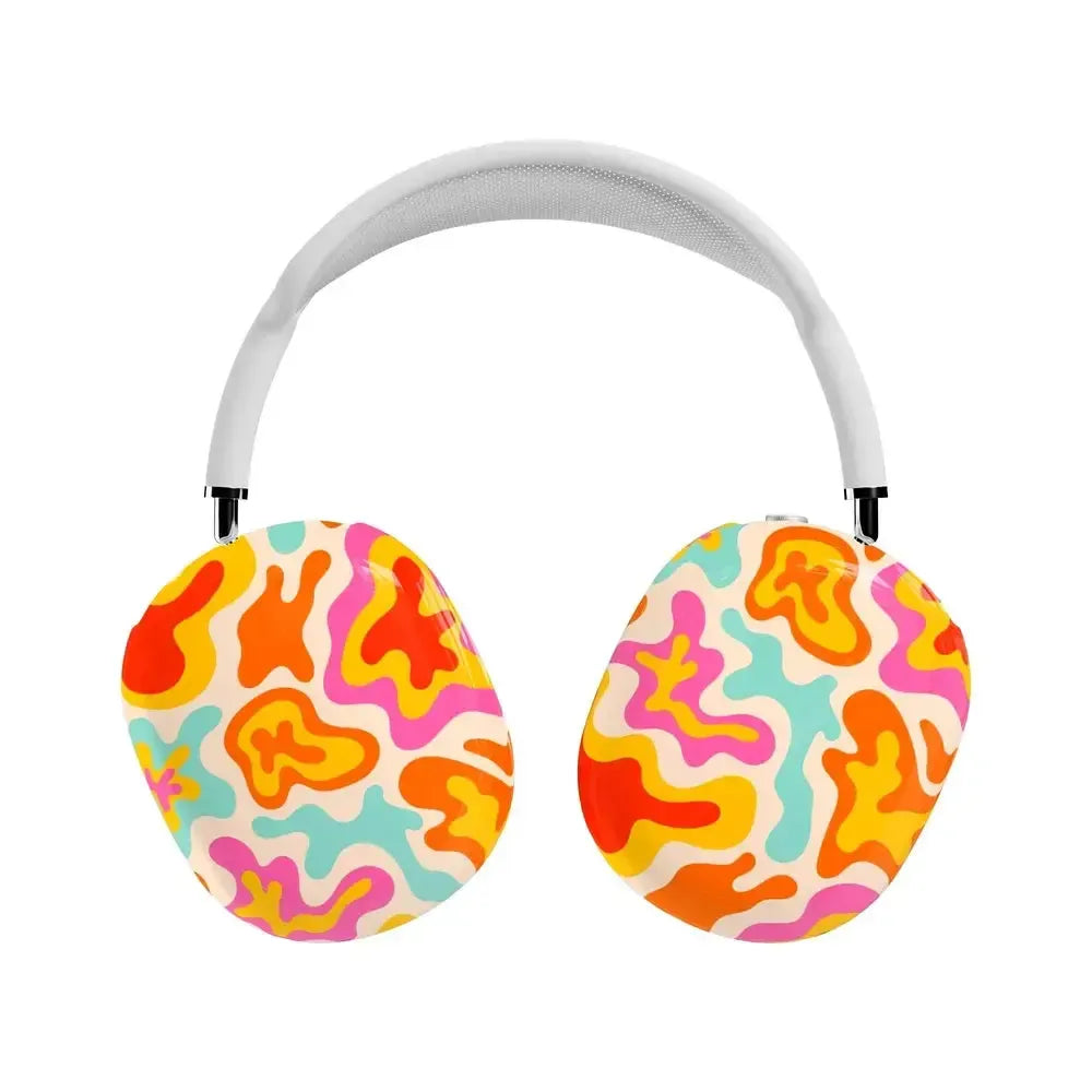 Tropical Color Splash Abstract Retro AirPods Max Case - Thumbnail 4