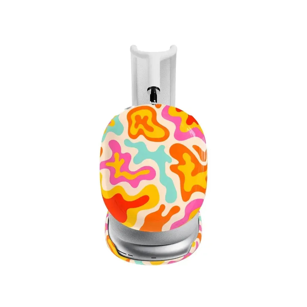 Tropical Color Splash Abstract Retro AirPods Max Case - Thumbnail 5