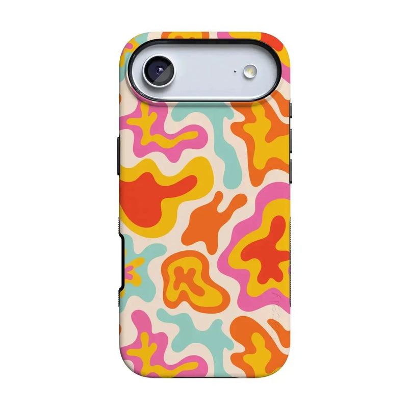 Tropical Color Splash | Abstract Retro Case iPhone Case get.casely Bold Flex + MagSafe® iPhone 17 Air 