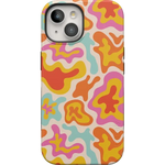 Tropical Color Splash | Abstract Retro Case iPhone Case get.casely Bold + MagSafe® iPhone 15