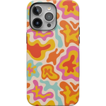Tropical Color Splash | Abstract Retro Case iPhone Case get.casely Bold + MagSafe® iPhone 15 Pro