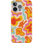Tropical Color Splash | Abstract Retro Case iPhone Case get.casely Classic + MagSafe® iPhone 15 Pro