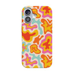 Tropical Color Splash | Abstract Retro Case iPhone Case get.casely Classic + MagSafe® iPhone 17 