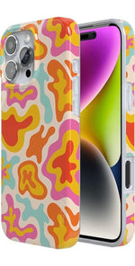Tropical Color Splash | Abstract Retro Case iPhone Case get.casely 
