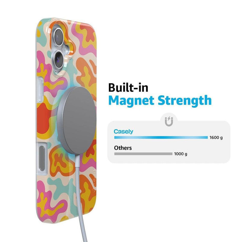 Tropical Color Splash | Abstract Retro Case iPhone Case get.casely 