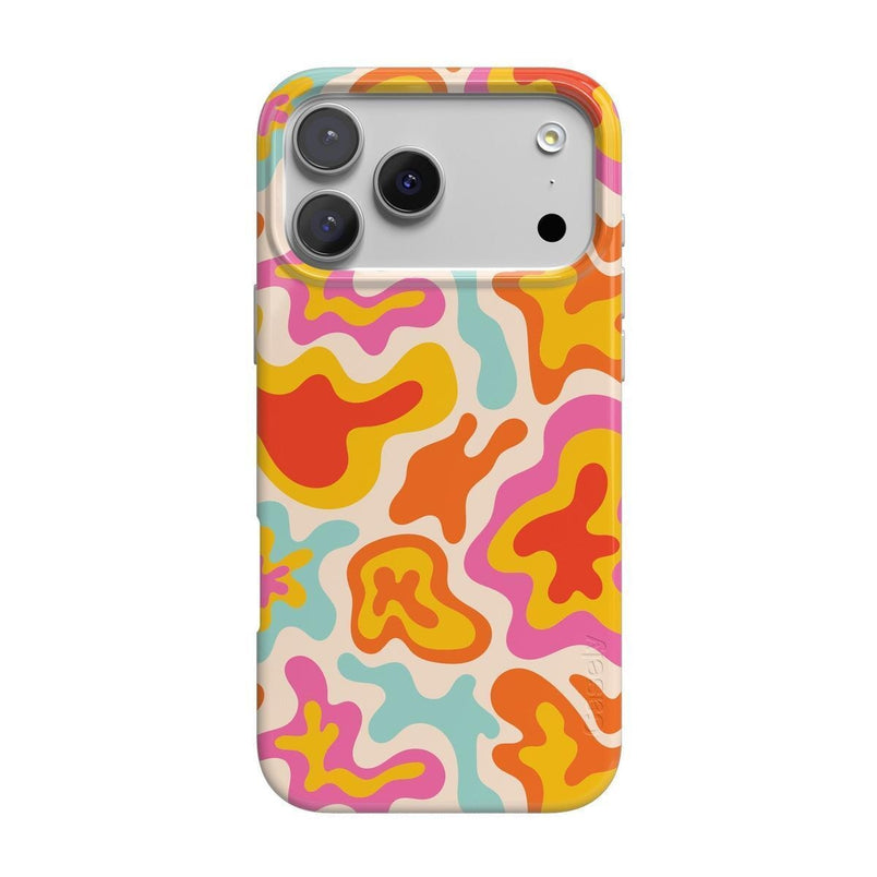 Tropical Color Splash | Abstract Retro Case iPhone Case get.casely 