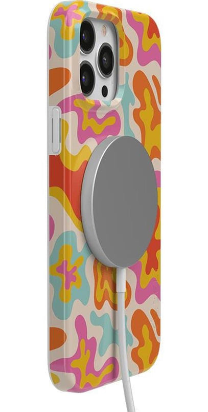 Tropical Color Splash | Abstract Retro Case iPhone Case get.casely